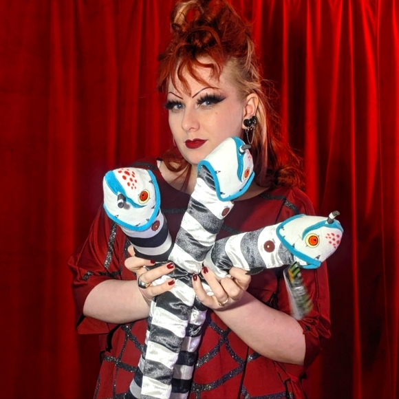 Hot Topic exclusive Beetlejuice Sandworm plushies (3) - sold separately - Picture 2 of 5